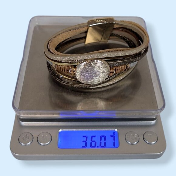 (2/$20) Metallic Multistrand Magnetic Bracelet - Picture 5 of 5